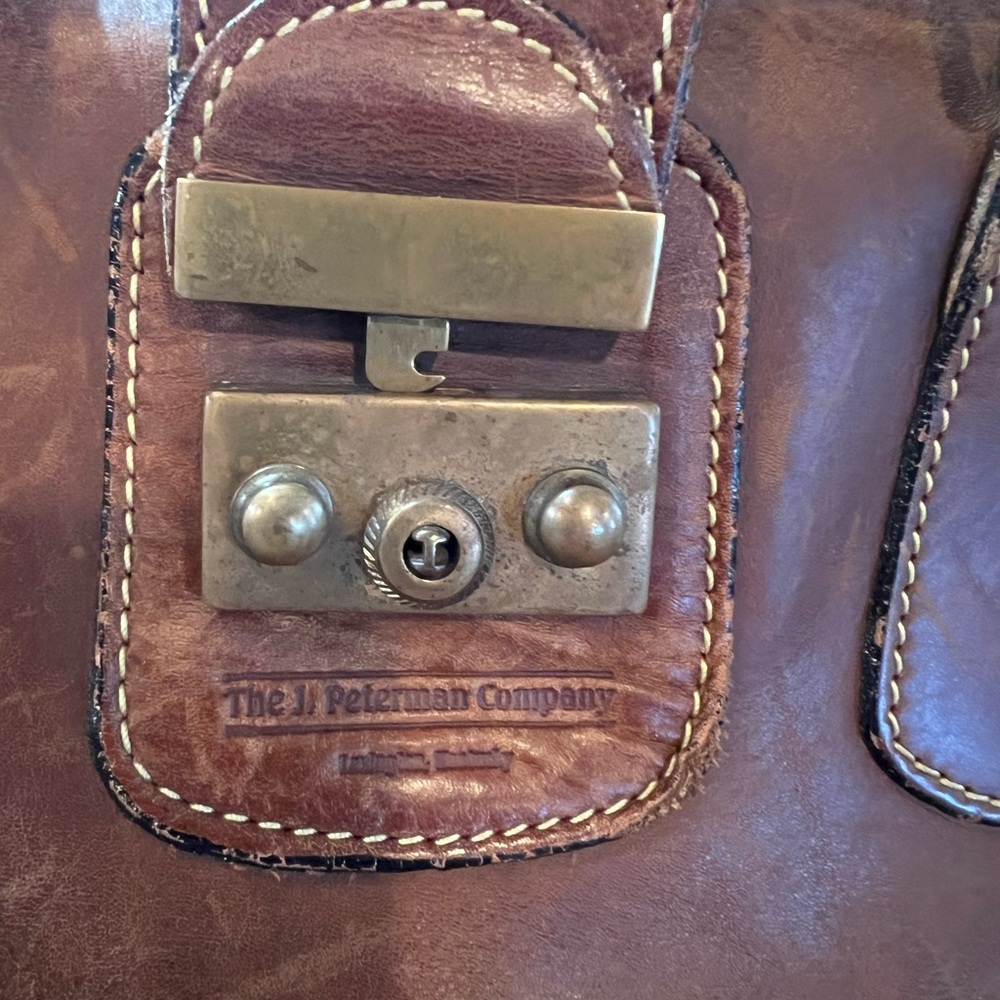 Leather Weekender Travel Bag - Brown - Picture 2 of 4
